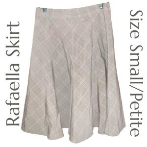 Rafaella - Plaid Flared Skirt - 8 Petite
